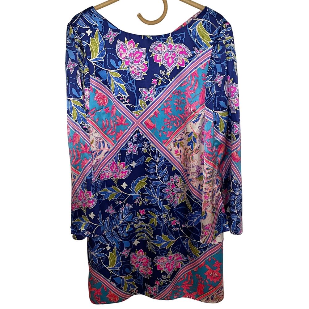 Alice & Trixie by Angela George Long-Sleeved Silk Dress - M - Picture 3 of 10